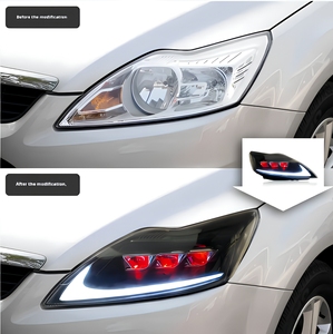 <span class=keywords><strong>Faros</strong></span> Delanteros LED de 12V y 6000K para <span class=keywords><strong>Focus</strong></span> 2009-2014 <span class=keywords><strong>MK2</strong></span> MK3, Conjunto de <span class=keywords><strong>Faros</strong></span> DRL con Luz de Señal de Giro Secuencial - Product Image 4