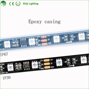 DC12V 5mm Largeur Forme LED Bandes Flexibles, <span class=keywords><strong>48</strong></span> Pcs LED/m <span class=keywords><strong>SMD</strong></span> 5050 RGB LED Bande D'éclairage - Product Image 3