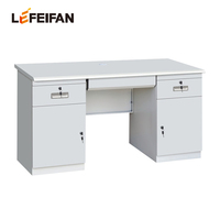 Meubles de bureau commerciaux modulaires modernes, bureau d'ordinateur en acier