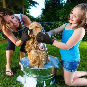 Versione di aggiornamento 259 suggerimenti Logo personalizzato in Silicone per rimozione peli di animali domestici spazzola per <span class=keywords><strong>Deshedding</strong></span> Guantes De Mascotas 259 per la toelettatura su misura per animali domestici - Product Image 6