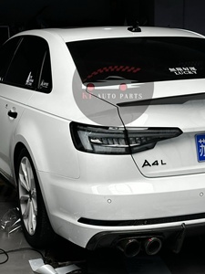 Fanali Posteriori a <span class=keywords><strong>LED</strong></span> Personalizzati per <span class=keywords><strong>Audi</strong></span> <span class=keywords><strong>A4</strong></span> S4 B9.5, Stile Nero Venom Trasparente, Assemblaggio Plug and Play 2017-2019 - Product Image 2