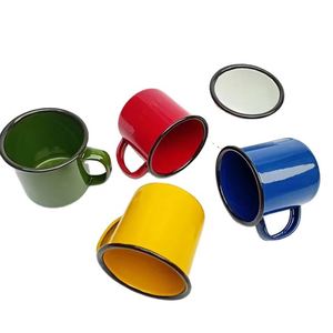 Taza de Café de Metal con Logotipo Impreso, Taza de Esmalte Personalizada para Promoción, Actividad Corporativa, Regalo Empresarial - Product Image 5