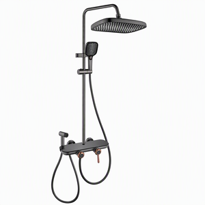 Kit <span class=keywords><strong>Doccia</strong></span> Multifunzione in Rame, Colore Grigio, Anticorrosione, Quattro Funzioni per Bagno - Product Image 5