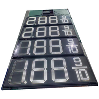 Letrero LED Impermeable para Precio de Gasolina, 4 Dígitos, Matriz de Puntos Rojos, Tablero LED para Precio de Combustible, Pantalla Digital para Gasolinera
