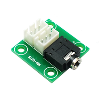 Carte adaptatrice de prise audio stéréo 3,5 mm pour châssis d'amplificateur 2,54-3P, carte de câblage DIY