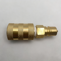 Raccord rapide auto-étanche en cuivre pour climatiseur, 3/8-7/16" DE, pour installation extérieure de mini-split et pompe à chaleur
