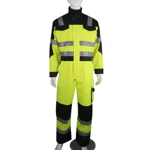Wholesale Working Clothes Reflective High Vis Workwear Two Piece Coverall