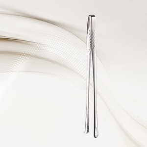 Stainless Steel BBQ Tongs 2 Pieces Heat Resistant Kitchen Utensils For Grilling Steak - Product Image 4