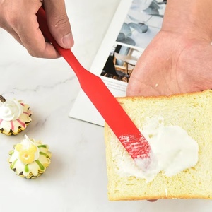 6 Pieces <b>Silicone</b> Kitchen Utensils <b>Baking</b> Accessories Cream Butter Cake Scraper Pastry Spatula Kitchen Cooking Utensils Set - Product Image 5