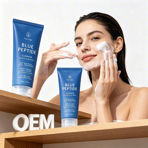 Limpiador Facial Suave con Péptidos Azules para Después del Tratamiento, Reduce la Descamación Facial, Calma la Piel Sensible e Irritada, Limpieza Diaria de Spa - Product Image 3