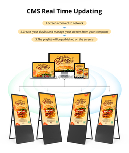 Reproductor de pantalla portátil de señalización personalizada de 55 pulgadas, póster de reproducción, portátil Lcd pantalla de publicidad, marketing Digital - Product Image 6