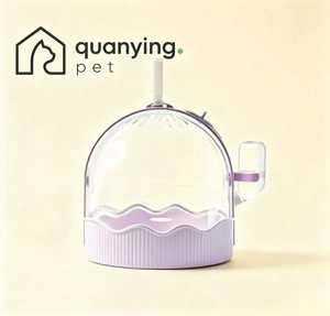 Transportadora de Viaje para Hámsteres Quanying Pet Iris Purple, Portátil, Ventilada, de Plástico, para Ratones Enanos y Gerbillas - Product Image 1