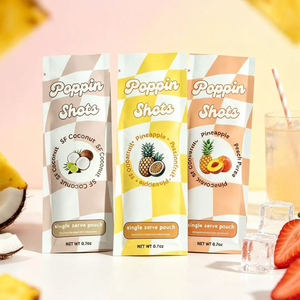 Bolsa de embalaje de aluminio con sellado de 3 lados, impresa a medida, para puré de frutas, concentrado, bebida en polvo. - Product Image 3