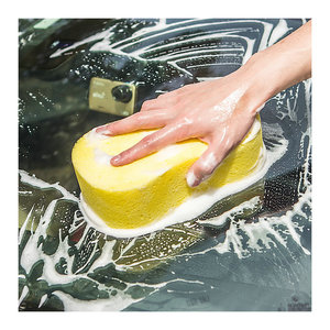 Youjushi Extra Large Coral <b>Sponge</b> <b>Yellow</b> Figure 8 Car Wash Bathroom Cleaning Tool - Product Image 5