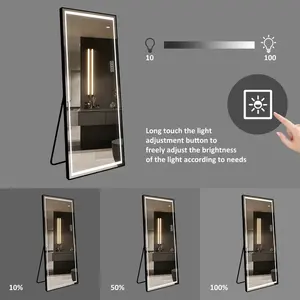 Led Bcklit Bathroom Mirrors Rectangle Smart Backlit Led Mirror With Touch Switch For Bathroom