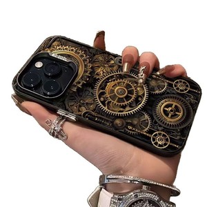 Ingranaggio oro stampa fotografica placcato argento chiave TPU PC custodia <span class=keywords><strong>per</strong></span> telefono cellulare <span class=keywords><strong>per</strong></span> <span class=keywords><strong>Iphone</strong></span> X Xr Xs Max 11 12 13 14 15 16 17 aria - Product Image 5