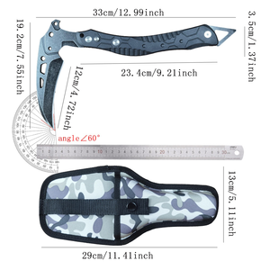Bush-hook Portable Folding <strong>Sickle</strong> Garden <strong>Tool</strong> with ABS Handle for Outdoor Camping, Multi-functional <strong>Sickle</strong> with Sheath - Product Image 3