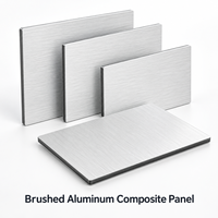 Panneau composite en aluminium brossé noir de 4 mm 4x8 pieds pour la fourniture en gros de panneaux muraux