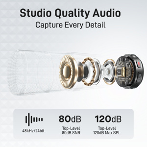 Maono Sóng T5 Không Dây Lavalier <span class=keywords><strong>Microphone</strong></span> Chuyên Nghiệp Podcasting Ghi Âm Vlogging Cho Máy Ảnh PC Máy Tính Xách Tay Điện Thoại - Product Image 5