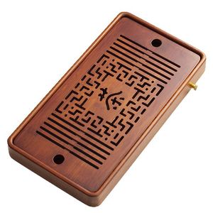 ถาดชาไม้เนื้อแข็งขายส่ง, โต๊ะชาสำหรับเก็บน้ำในครัวเรือน, โต๊ะชงชาขนาดเล็ก, ถาดชาไม้แบบพกพาสำหรับหนึ่งคน - Product Image 2