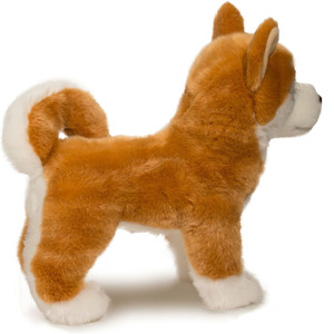 2045 venta al por mayor respetuoso con el medio ambiente cachorro Akita Animal de peluche detalle realista personalizado disquete Animal de peluche Akita juguetes de peluche para niños - Product Image 3
