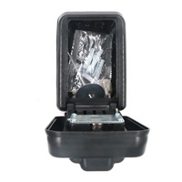 Boîte de rangement pour clés en alliage d'aluminium résistant aux intempéries XMM-8107 avec clé maîtresse, conception robuste pour une utilisation en extérieur