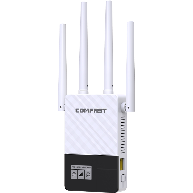 COMFAST عالية السرعة 1200 ميغابت في الثانية شبكة إشارة موسع Wifi مكرر طويلة المدى 2.4Ghz و 5.0Ghz المزدوج الفرقة معزز Wi-Fi CF-WR760AC