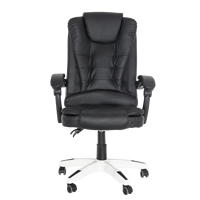 Chaise de bureau pivotante de direction en cuir PU à dossier haut, design moderne et contemporain, confort ergonomique