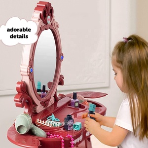 Nuovo Design 2021: Giocattolo Tavolo da <span class=keywords><strong>Trucco</strong></span> per Bambini con <span class=keywords><strong>Set</strong></span> di Cosmetici, Musica e Luci - Product Image 4