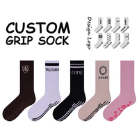 Chaussettes de yoga et de Pilates de haute qualité pour femmes, chaussettes de sport en tricot pour l'intérieur, pour le yoga, le Pilates, la barre, la danse, chaussettes antidérapantes
