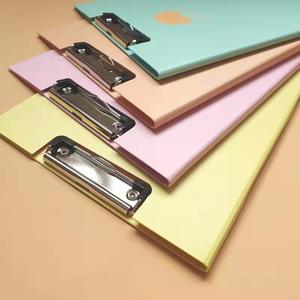 Manufacturer Wholesale A4 File Clip Board Fashion Simple Color Cartoon Design Double Layer Office Writing Pad Plastic Material - Product Image 4