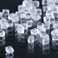 Granulés de plastique PC vierge de qualité alimentaire, granulés PC haute transparence pour la fabrication de contenants alimentaires quotidiens