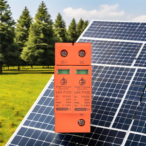 LKX <span class=keywords><strong>PV</strong></span> 600V 800V 1000V 1500V Surge Protector năng lượng mặt trời 2p Thiết bị bảo vệ 40kA sấm sét đỉnh Suppressor <span class=keywords><strong>DC</strong></span> SPD - Product Image 1