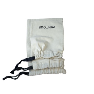 Nouvelle conception, pochette de rangement cosmétique en toile de coton biodégradable imprimée sur mesure, avec cordon de serrage, pour cadeaux et bijoux - Product Image 1