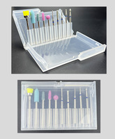 Ensemble de 10 perceuses à ongles pour salon de manucure et pédicure, polisseuse pour enlever le gel des ongles, perceuse en céramique, vente en gros