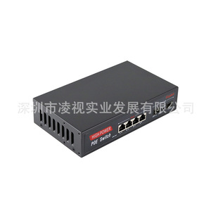 High Power PoE <b>Switch</b> 4+2 SFP Ports Gigabit Ethernet For <b>Network</b> Surveillance Cameras - Product Image 5