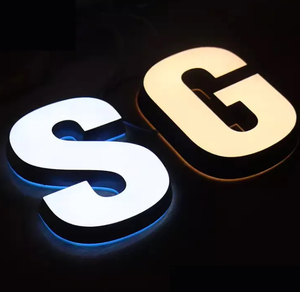 HFBH Lettere Luminose in Acrilico, Insegne LED Illuminate con Telecomando, Compatibilità Homekit, Impermeabili IPX7 per Uffici e Ospedali - Product Image 1