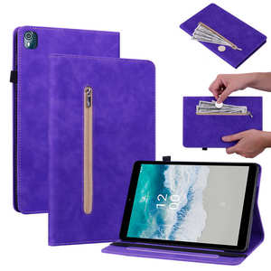 Étui portefeuille en cuir PU multicolore à fermeture éclair avec fente pour carte étui de protection pour tablette pour <span class=keywords><strong>Nokia</strong></span> t5 8 pouces 2022 housse de protection pour tablette - Product Image 1
