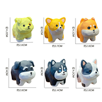 Figurines de chiots en résine effet bois, boîte mystère, vente en gros, mini-figurines de chiens pour la promotion en animalerie et l'affichage en magasin
