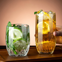 Gelas Jus Kaca Tebal, Gelas Teh Buah, Gelas Minuman Kopi Mewah Berkualitas Tinggi, Gelas Mojito & Whiskey Bernilai Tinggi