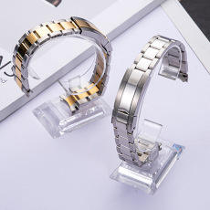 <span class=keywords><strong>Bracelet</strong></span> de montre en acier inoxydable argenté noir de luxe 20*16mm 22*16mm, maillons à vis, extrémité plate, compatible avec les montres RLX <span class=keywords><strong>SKX</strong></span> - Product Image 4