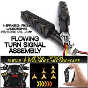 Super Bright 12V Turn Signal Brake <b>Daytime</b> <b>Running</b> <b>Light</b> Indicator <b>Lights</b> for Universal Scooter Motorcycle Body Systems - Product Image 5