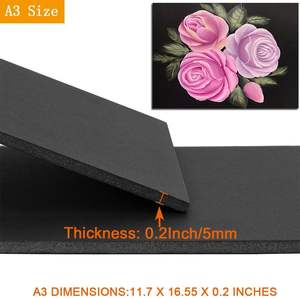 Panneau de mousse noir, feuilles de panneau de support en mousse épaisse pour présentations, projets scolaires, de bureau et d'art - Product Image 3