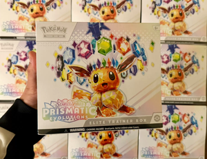 SV Prismatic Evolutions ETB Elite Trainer Box, paquets de boosters complets, tapis de jeu, protège-cartes, toutes les évolutives, coffret cadeau PTCG - Product Image 2