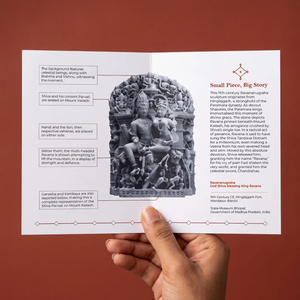 Sculpture Ravananugraha |   Réplique du Musée d'Art du Temple de Ravana, représentant Shiva bénissant au XIe siècle - Product Image 6