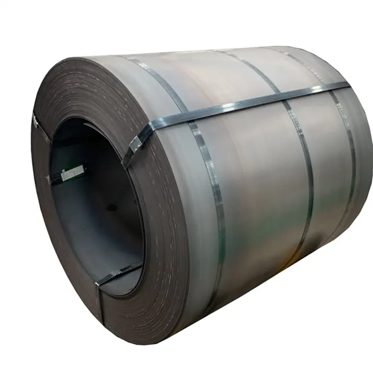 Bobina de acero laminado en caliente bobinas de tira de acero al carbono duro completo negro