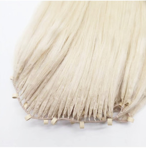 नए बाल उत्पाद अदृश्य डबल खींची हुई मोटी एंड फेदर लाइन क्रॉकेट मानव बाल बुनकर बालों को डुबाई/इसराel/uk में गर्म बिक्री - Product Image 1