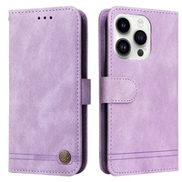 Étui portefeuille rétro vintage en cuir mat pour Iphone 17 Air 16E 16 15 14 13 12 Mini 11 Pro Max X XS XR 7 8 Plus 6 6S Housse de téléphone