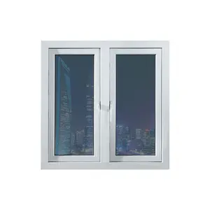 Prezzi convenienti finestre a battente UPVC di alta qualità finestre in PVC di alta qualità finestra a battente UPVC a 3 pannelli