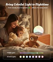 Réveil Ecozy avec Sons Apaisants et Lumières Nocturnes – 26 Sons Relaxants, 17 Lumières de Nuit, Réveil par Lumière du Soleil et Haut-parleur
